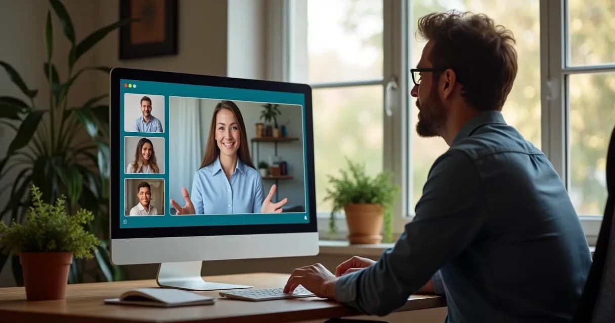 Mentor faz apresentação virtual para grupo de mentorados 