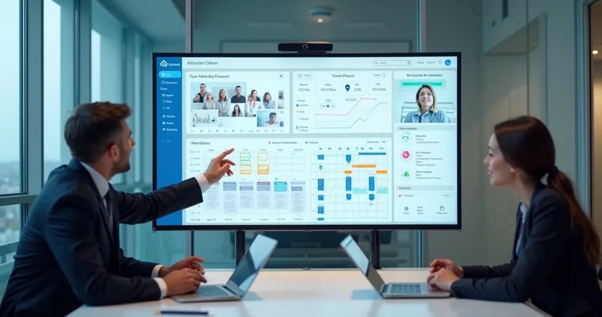 Painel de gestão de mentorias com agenda e equipe 