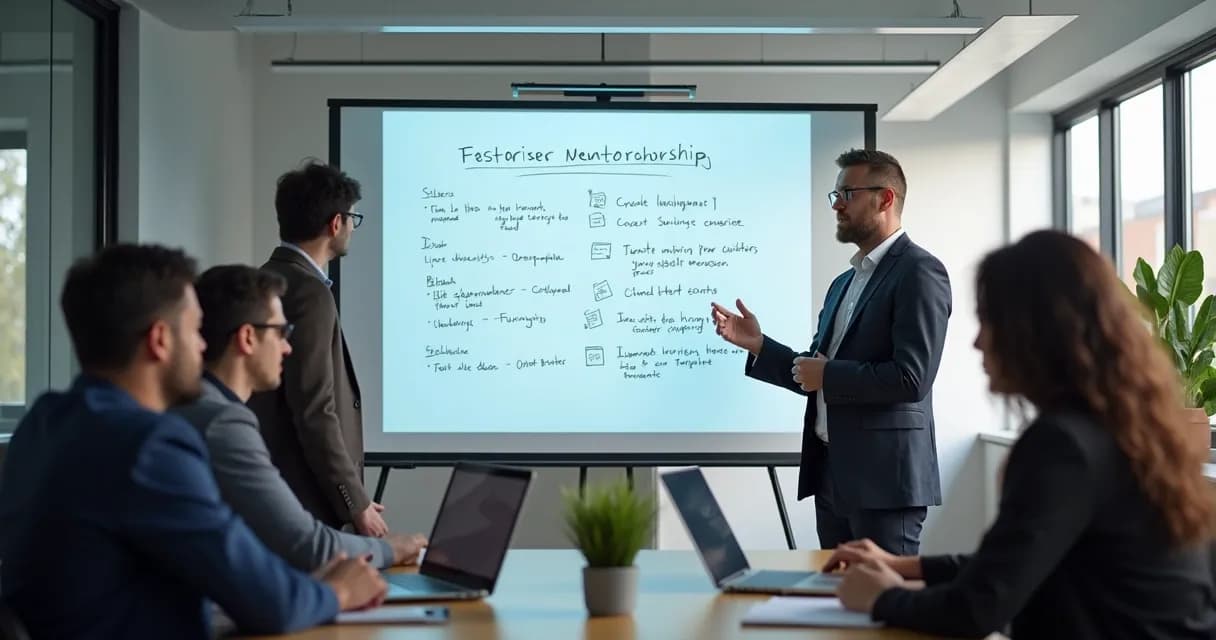 Mentor explicando desafios do método 