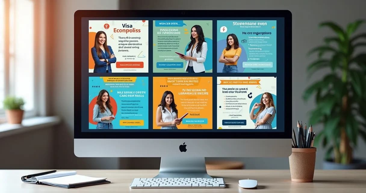Exemplos de criativos de anúncios digitais para mentorias