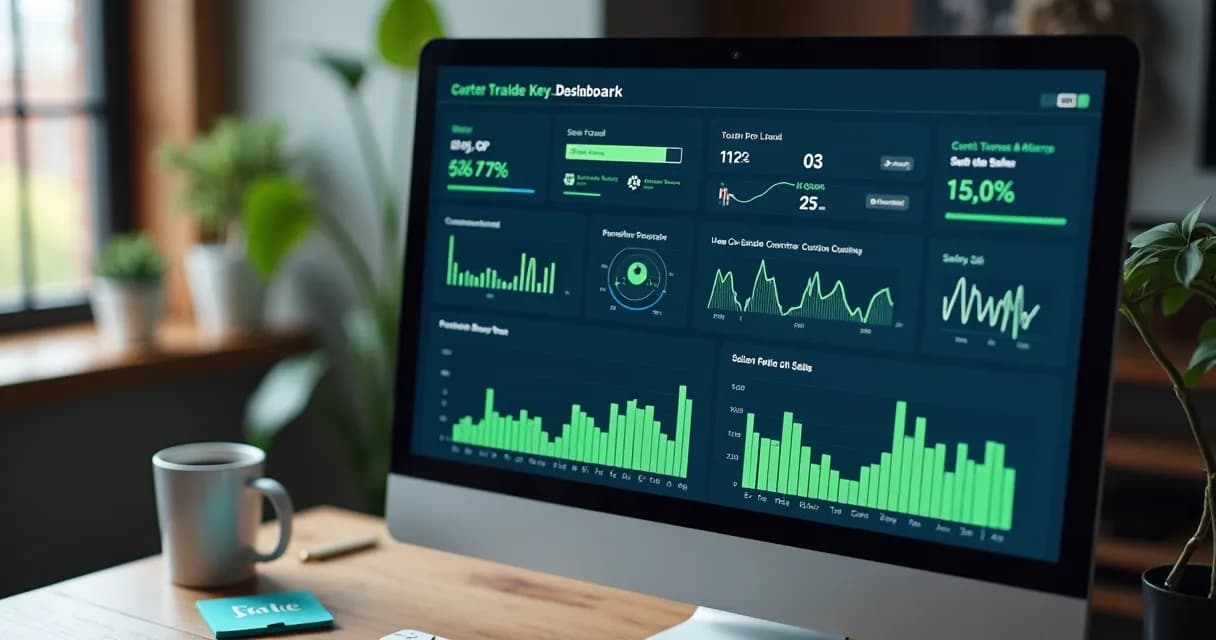 Dashboard com métricas de campanhas de mentoria e gráficos